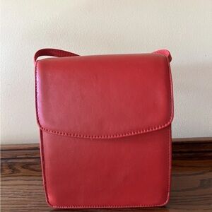 Genuine leather red purse